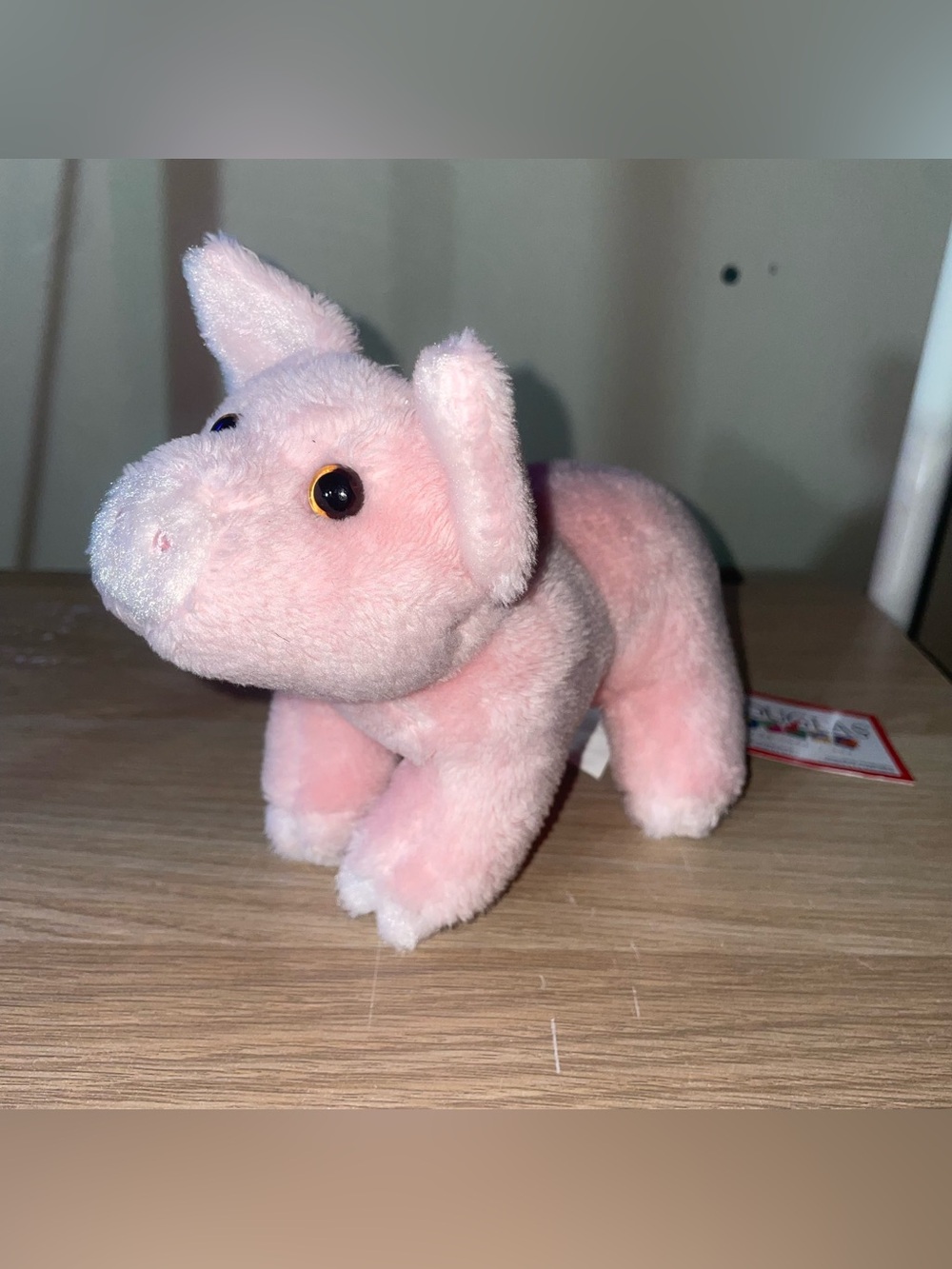 BUTTONS 6" PIG stuffed plush animal toy pink by Douglas Cuddle Toy